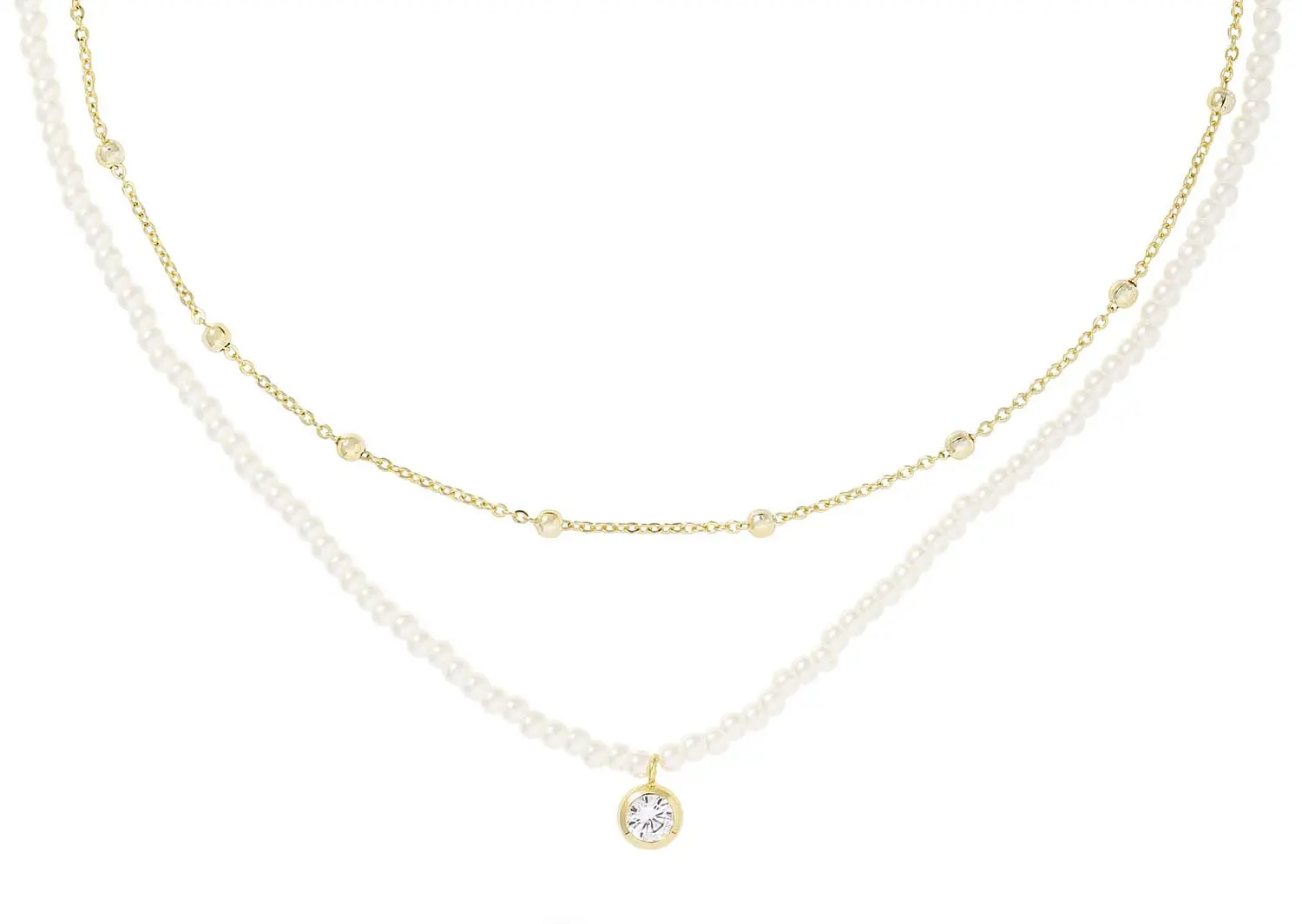 Layering Kette - Pearly Perfection