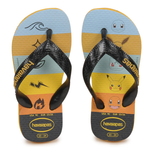 Havaianas - KIDS TOP POKEMON - Noir / Jaune / Bleu