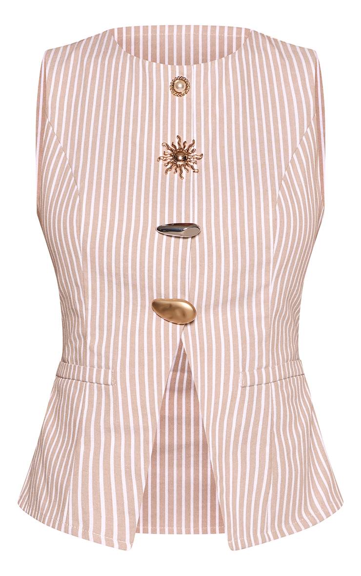Gris Pierre Robe Moulante À Rayures Tennis Avec Détail Boutons