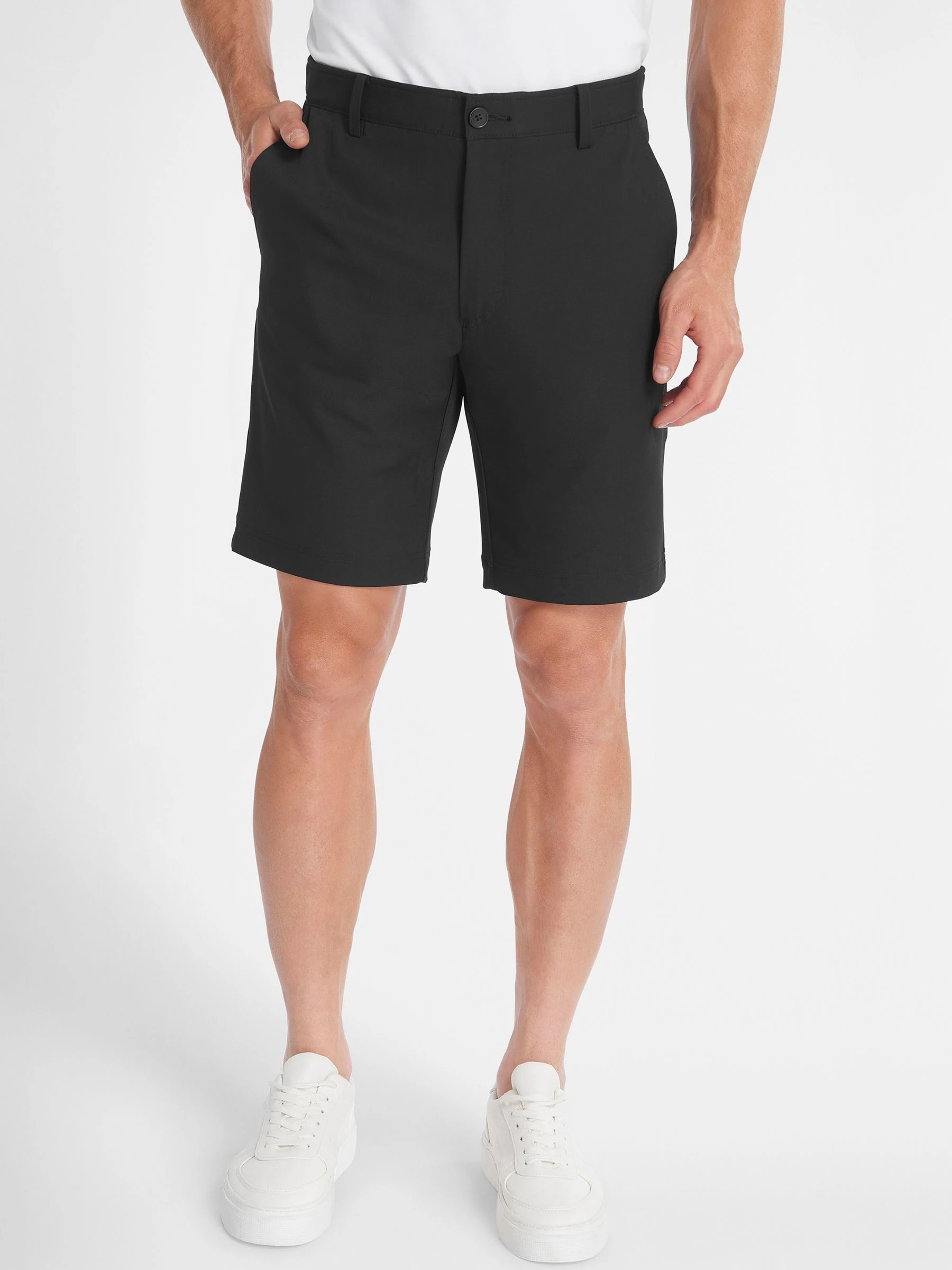 Zwart - Calvin Klein - Bullet golfshort met standaardpasvorm en stretch