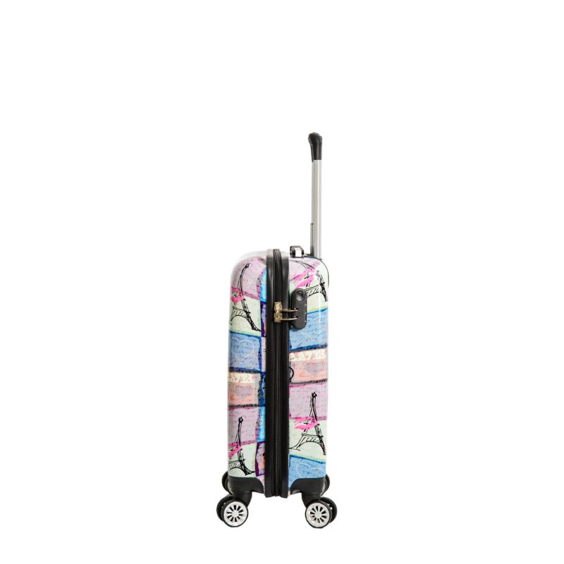 Valise cabine rigide 36820C 55 cm Paris Patchwork