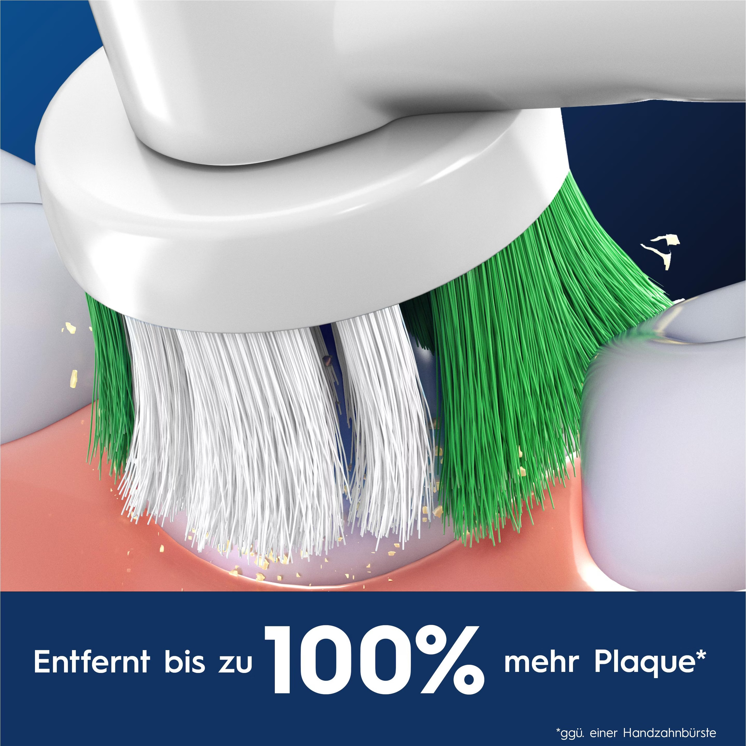 (8er Set) Pro Precision Clean Ersatz Zahnbürstenkopf für Oral-B Elektrische Zahnbürsten (861073) - Weiss