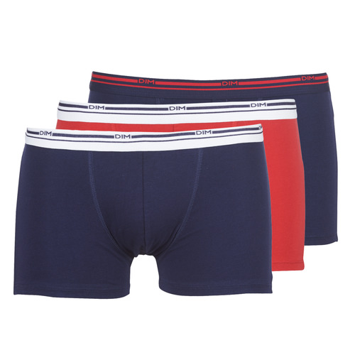 DIM - DAILY COLORS BOXER x3 - Bleu / Rouge