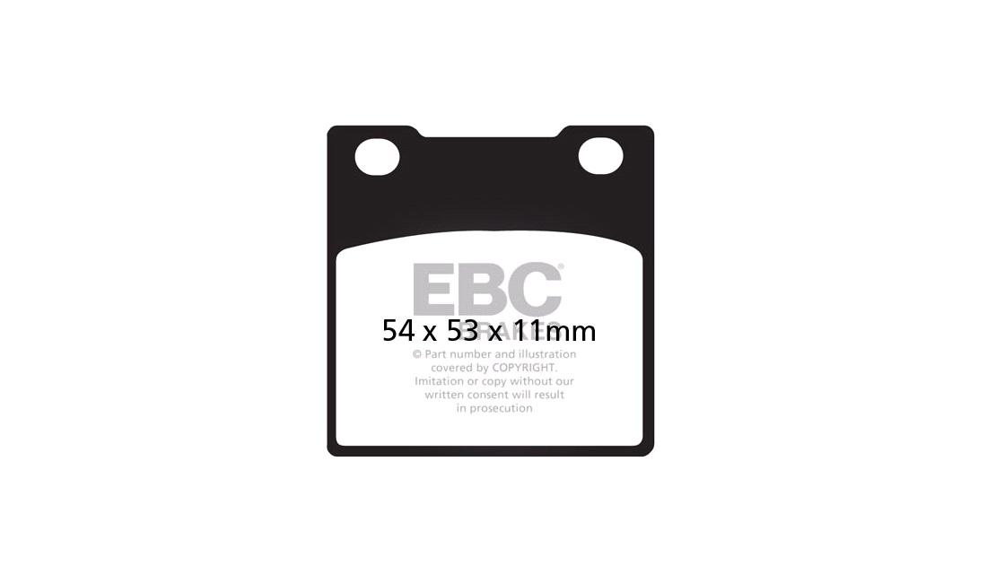 Bremseklodser for EBC, CB400T 78-
