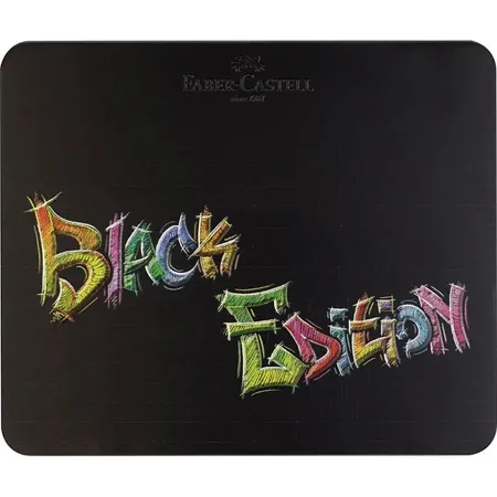 Faber-Castell Buntstifte Black Edition 100er Metalletui