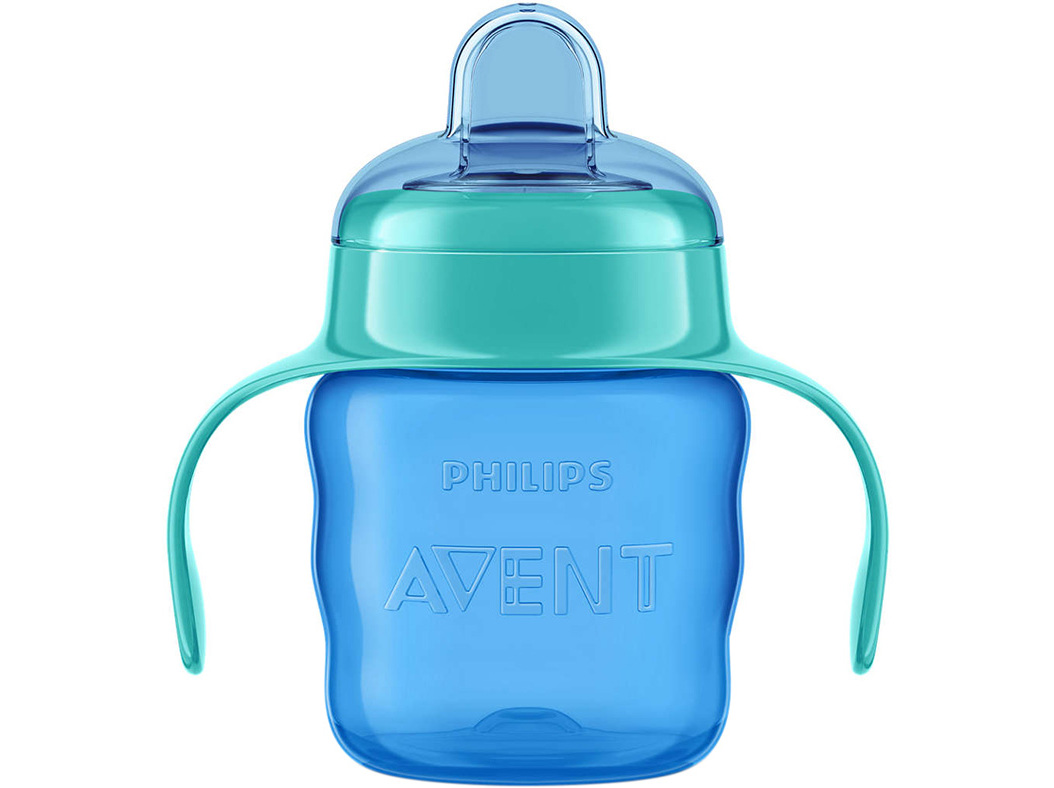 COPO APRENDIZAGEM AVENT COM BICO AZUL 6M  200ML