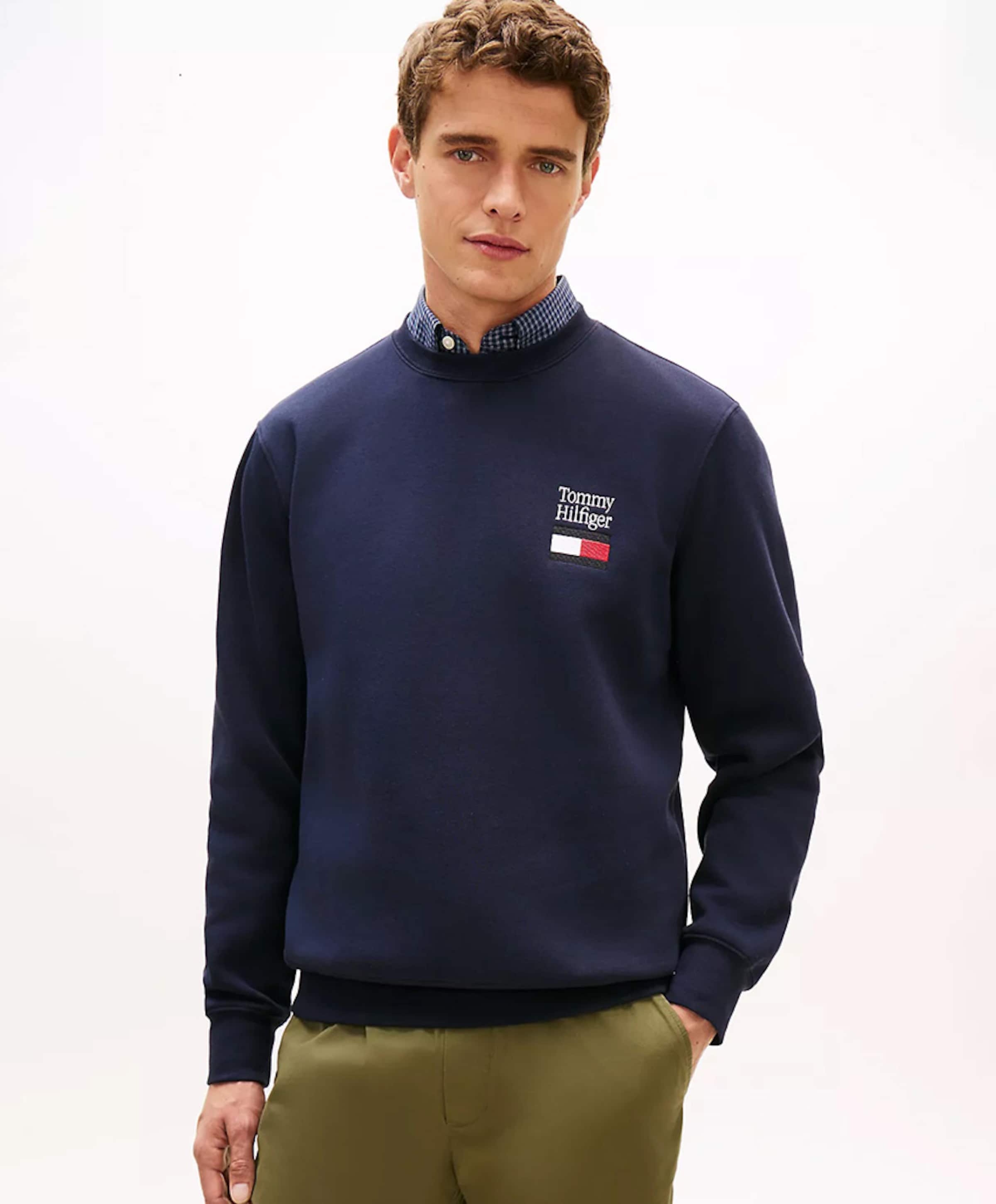 Tommy Hilfiger Heren sweater blauw
