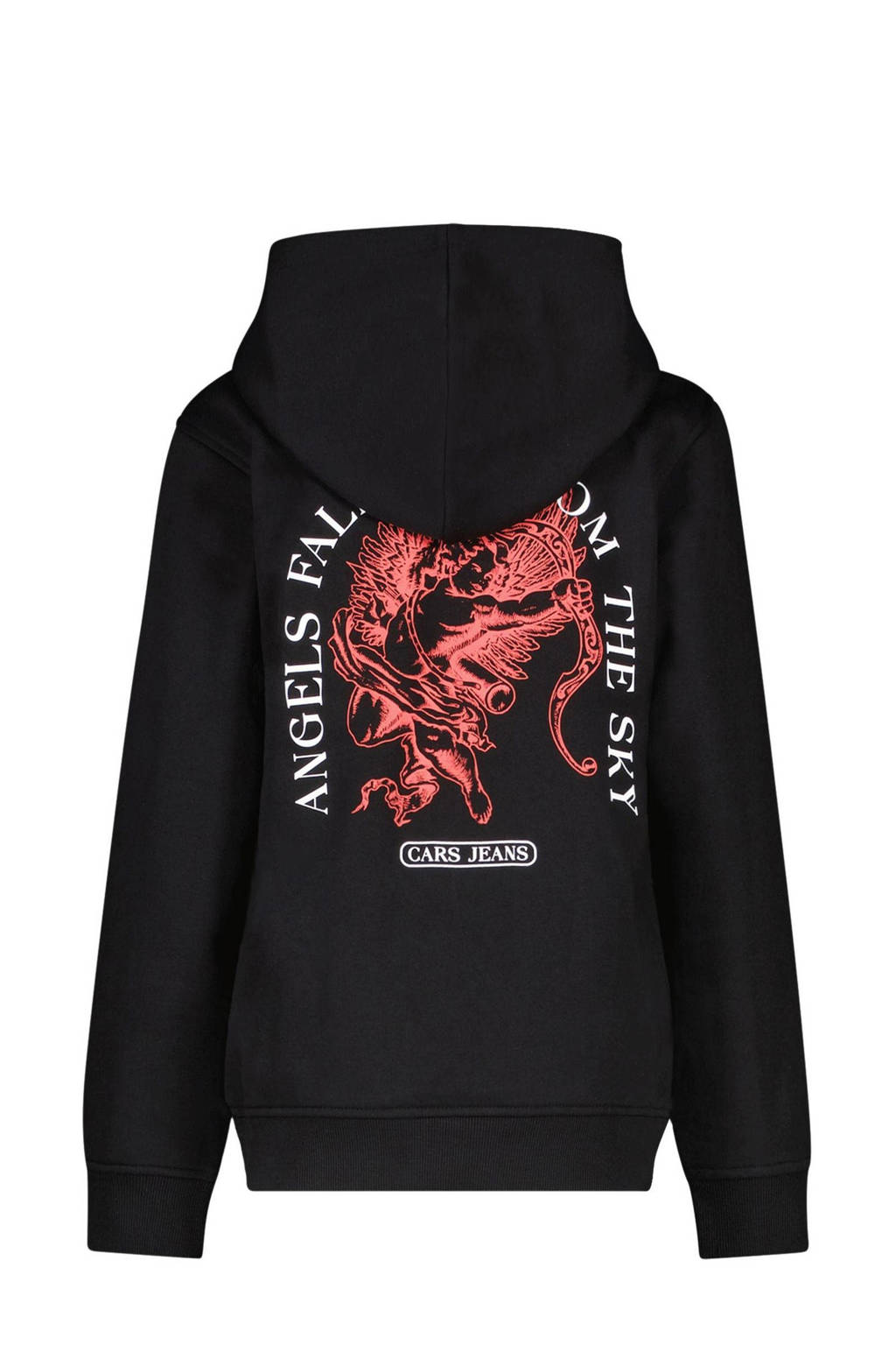 Cars hoodie ZAYDE met backprint zwart