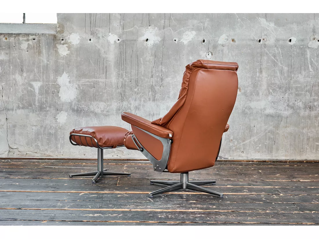 Fauteuil - marron cuir - MODO