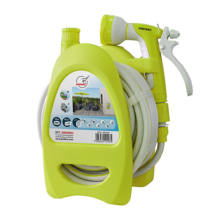 Mini dévidoir portable Jardibric équipé L.10 m