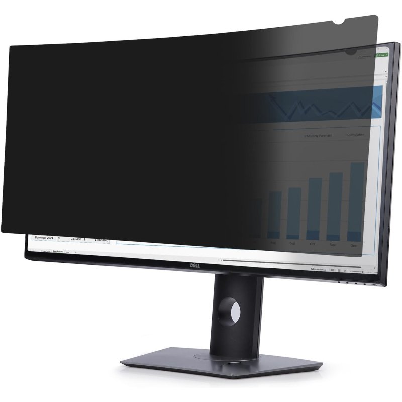 StarTech.com Filtre de Confidentialité pour Écran Incurvé Ultra-Large Dell U3824DW 21:9, Filtre Double Face Mat/Brillant, Protecteur d'Écran pour Moniteur d'Ordinateur, Conforme TAA