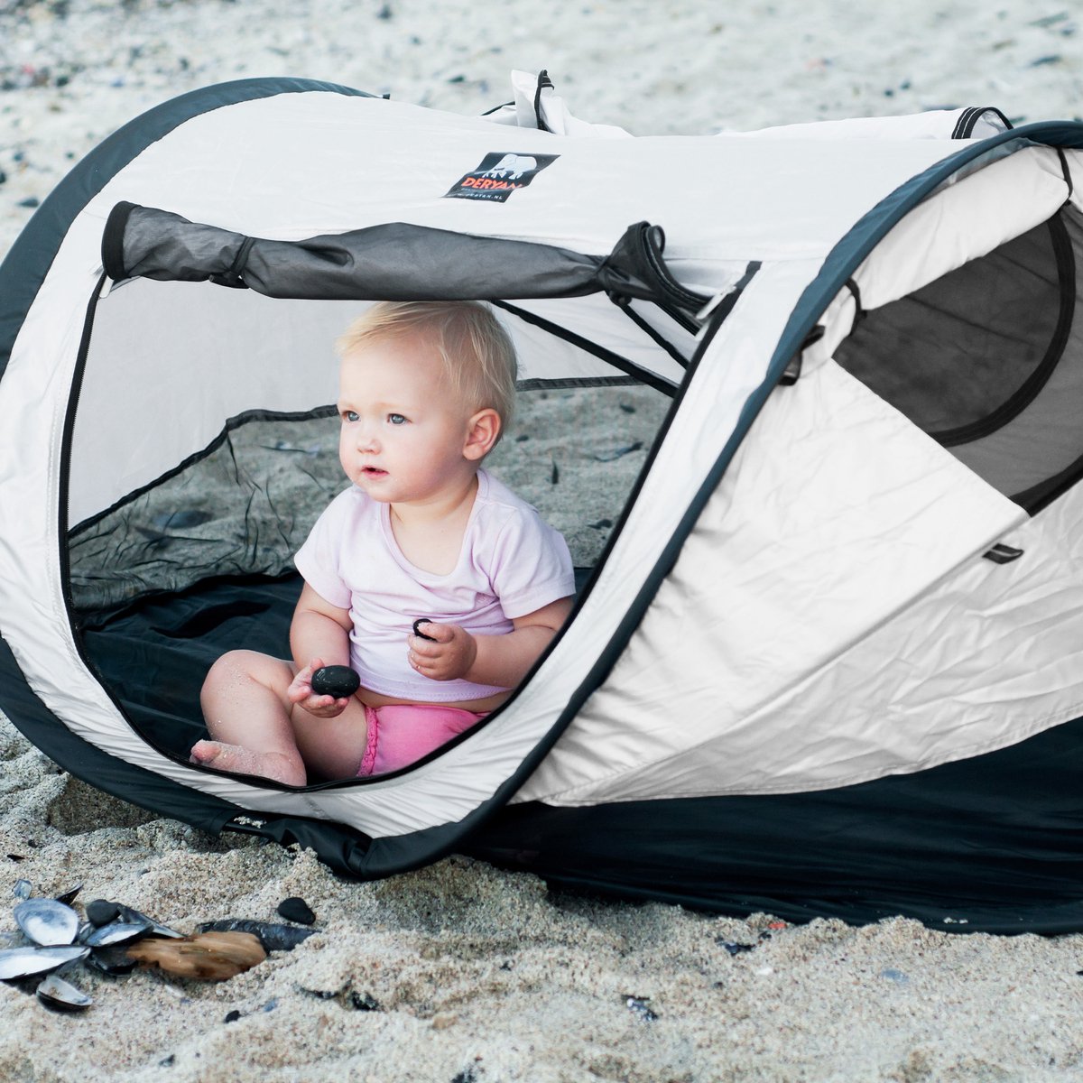 Deryan Peuter Luxe campingbedje - Silver