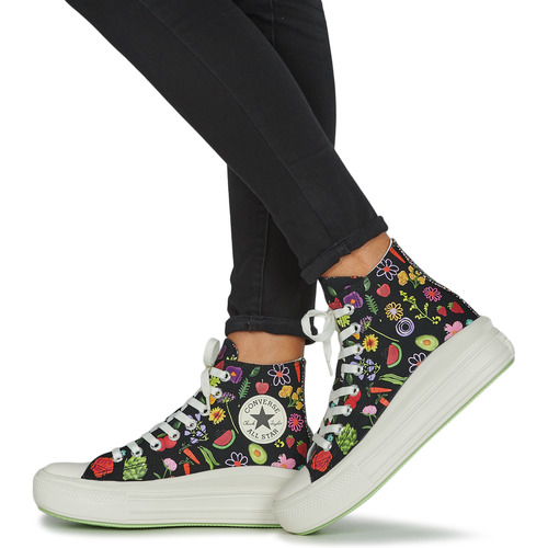 Converse - CHUCK TAYLOR ALL STAR MOVE-FESTIVAL- JUICY GREEN GRAPHIC - Noir / Multicolore