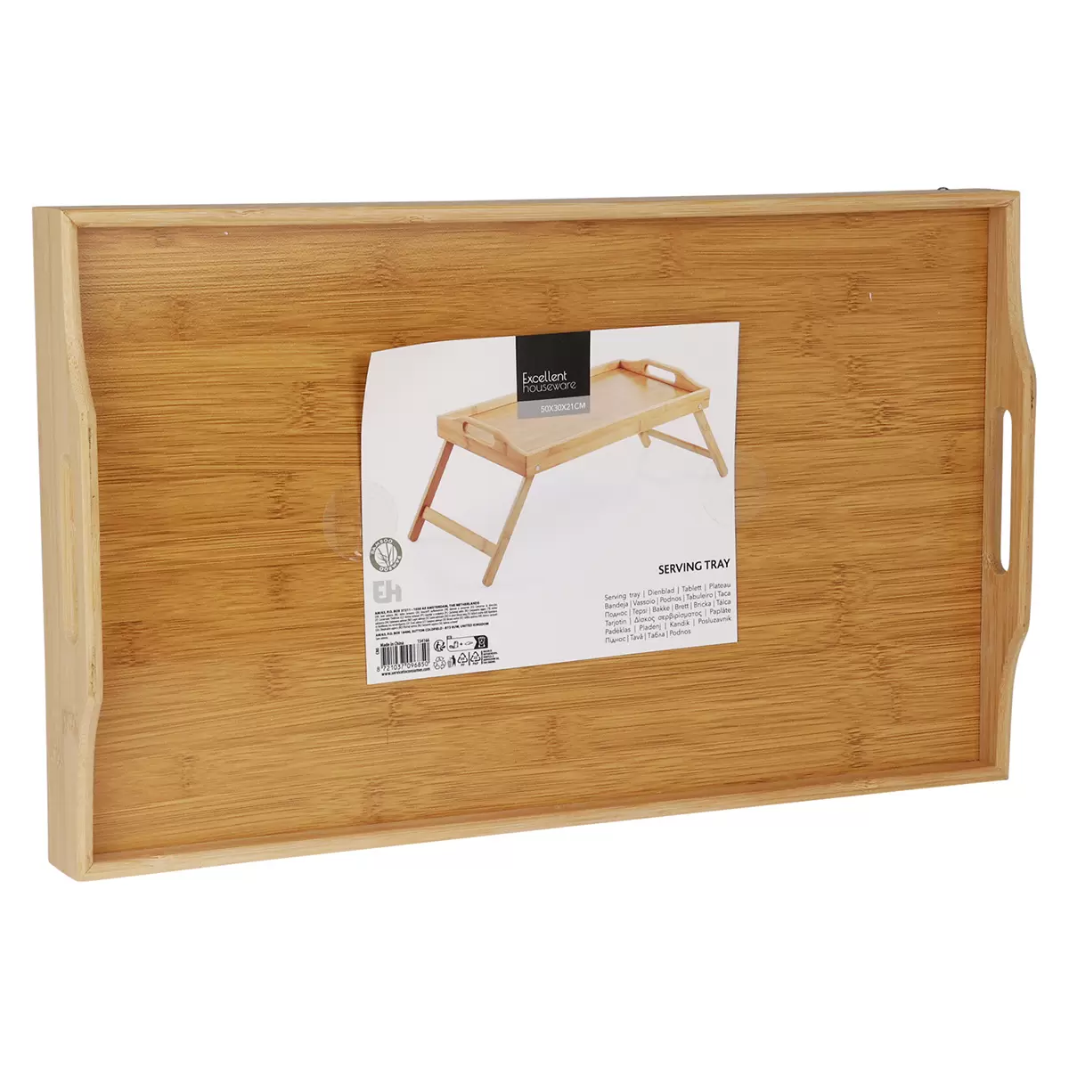 Serviertablett für Bett Bambo Natur