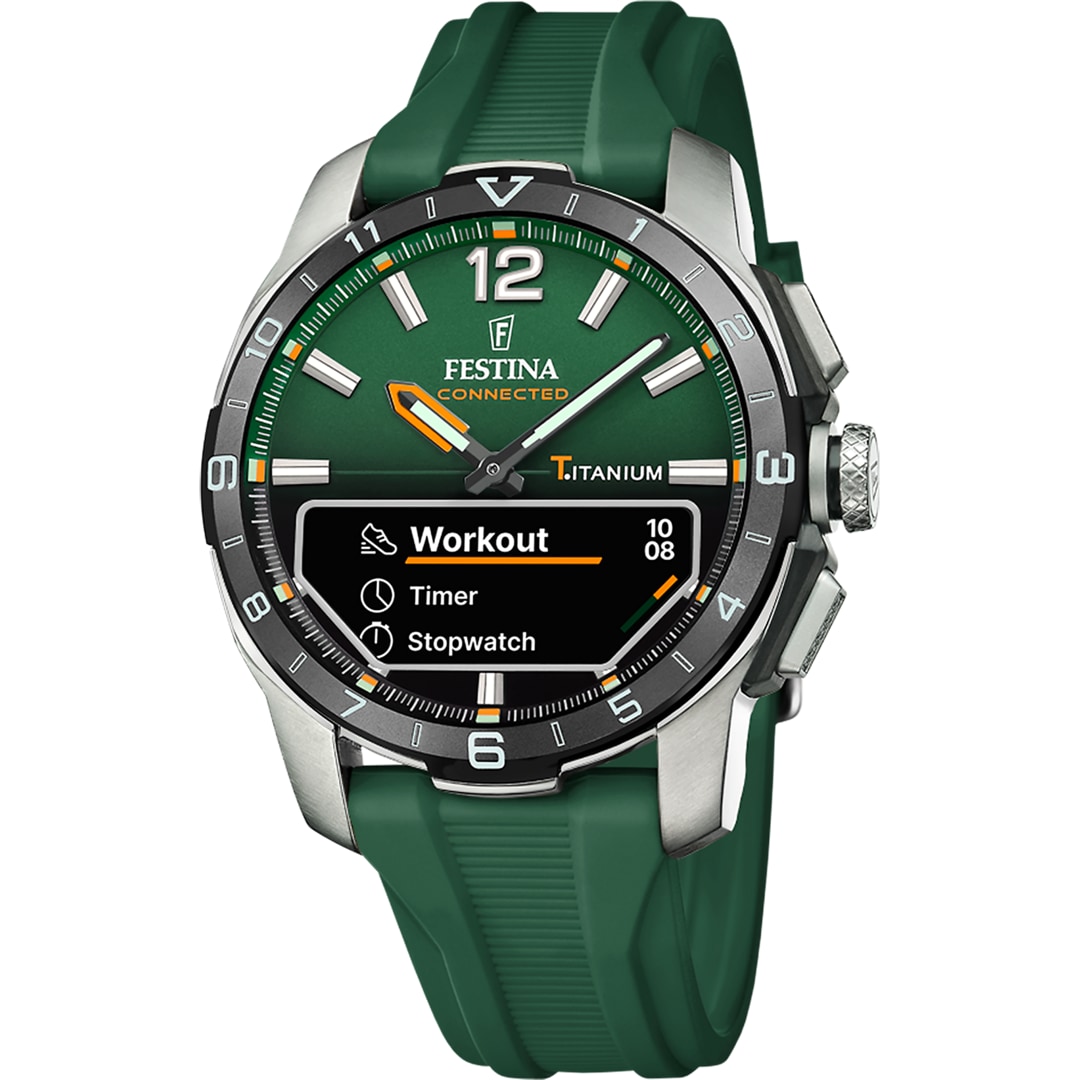 Festina Connected D Titan Dunkelgrün Ø 44 mm