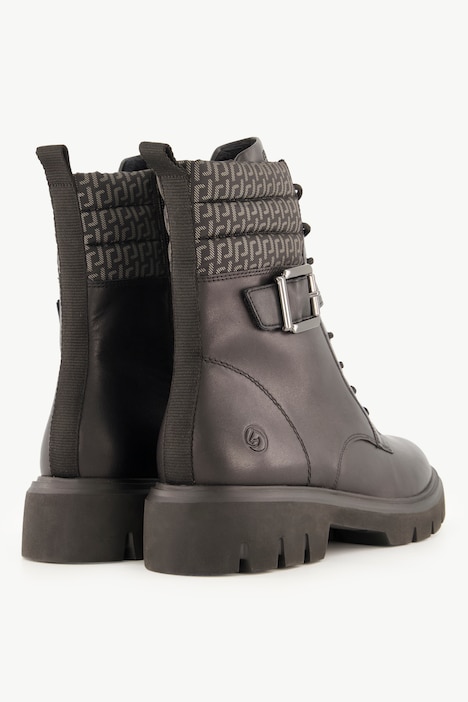 Remonte Leder-Bikerboots, Lammwollfutter, Zipper, Weite G