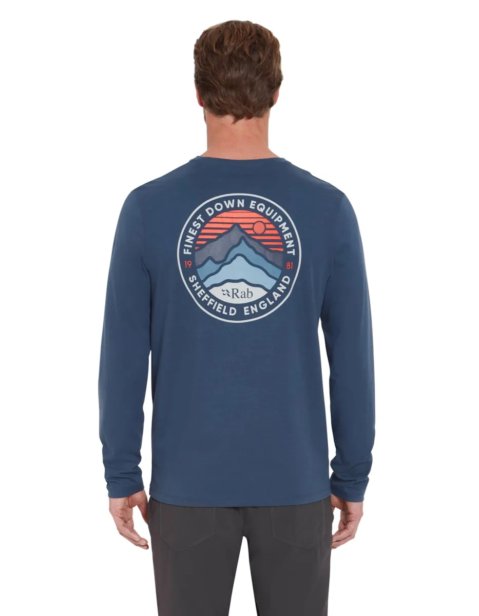 Rab Basecamp 3 Peaks Ls Tee Tempest Blue