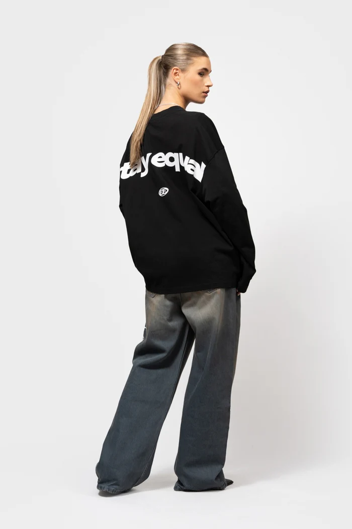 Equalité Stay Equal Longsleeve T-Shirt Dames Zwart