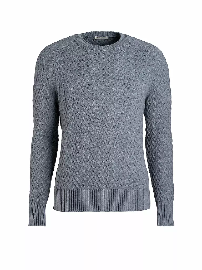 PHIL PETTER Kaschmirpullover hellgrau