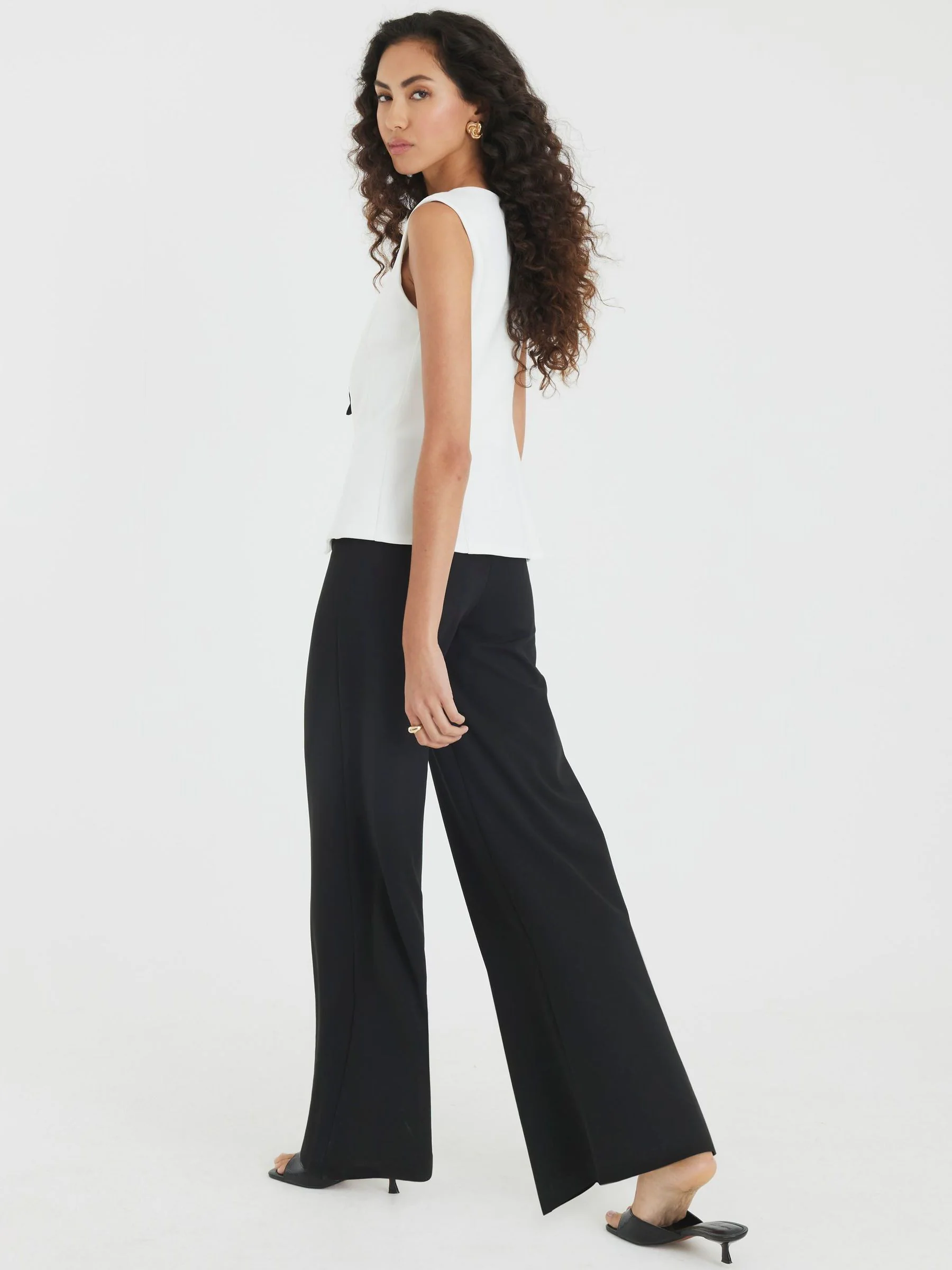 River Island Bow Hybrid Jumpsuit