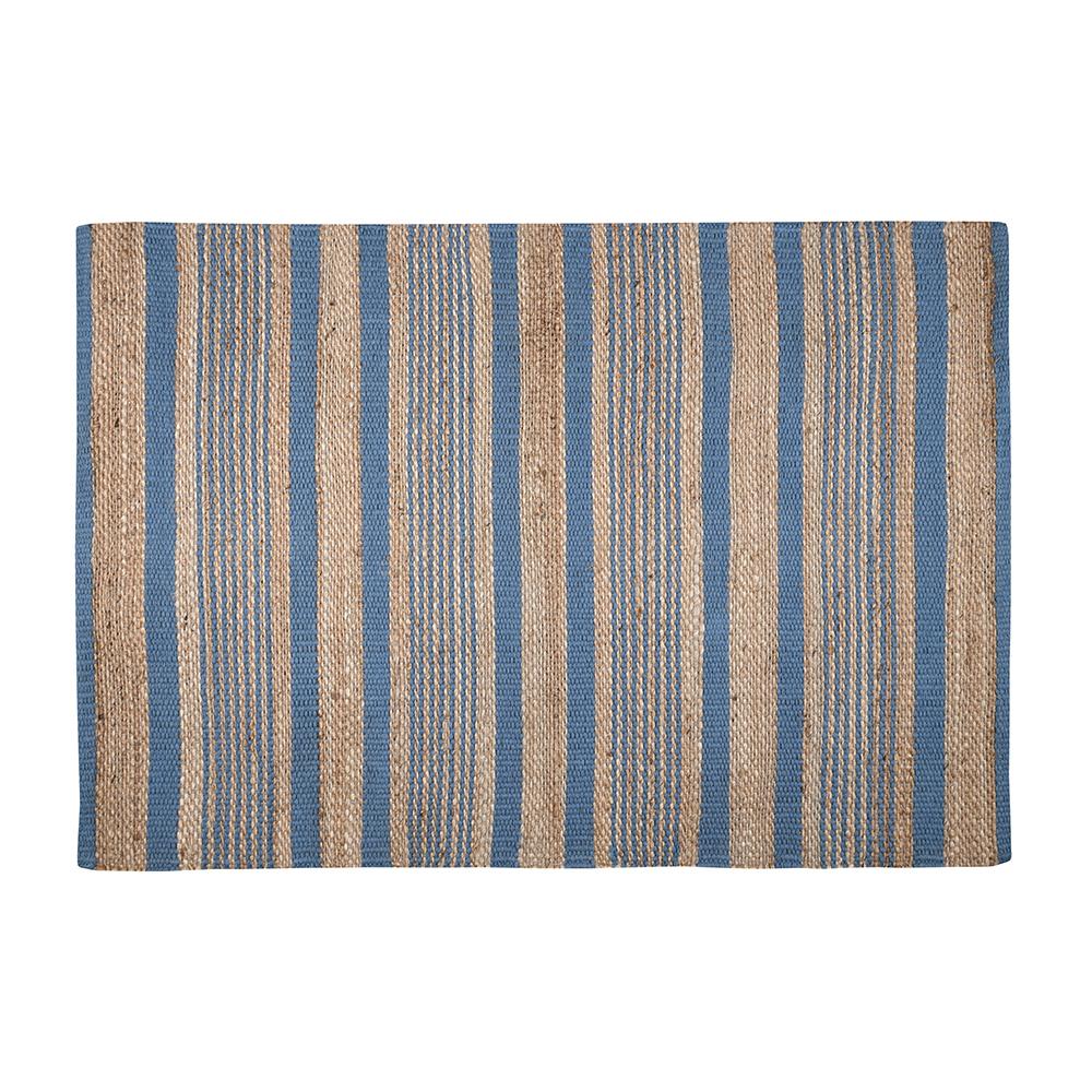 ALDABRA TAPIS 60X90CM BLEU JUTE