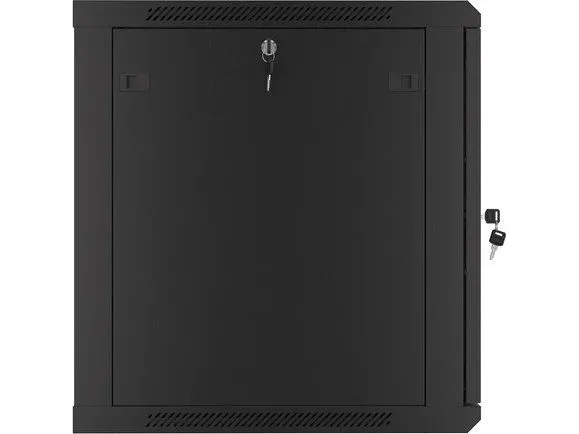 Lanberg WF01 Series - Rack kabinet - flad pakke - vægmonterbar - sort, RAL 9004 - 12U - 19
