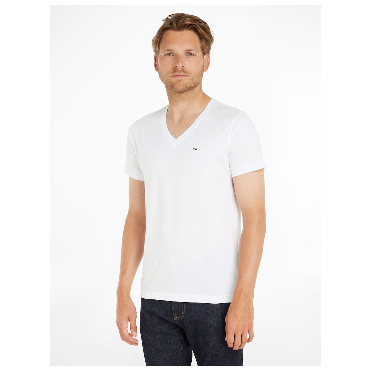 Tommy Jeans TJM ORIGINAL JERSEY V NECK TEE