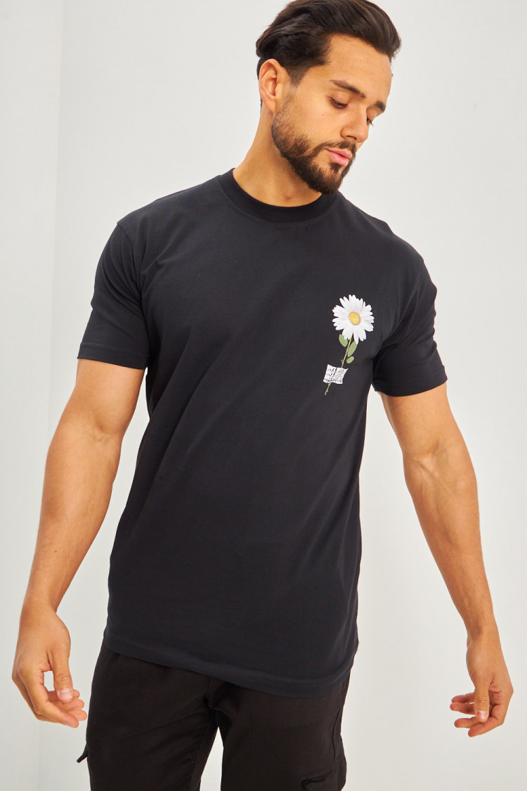 T-shirt fleurs 