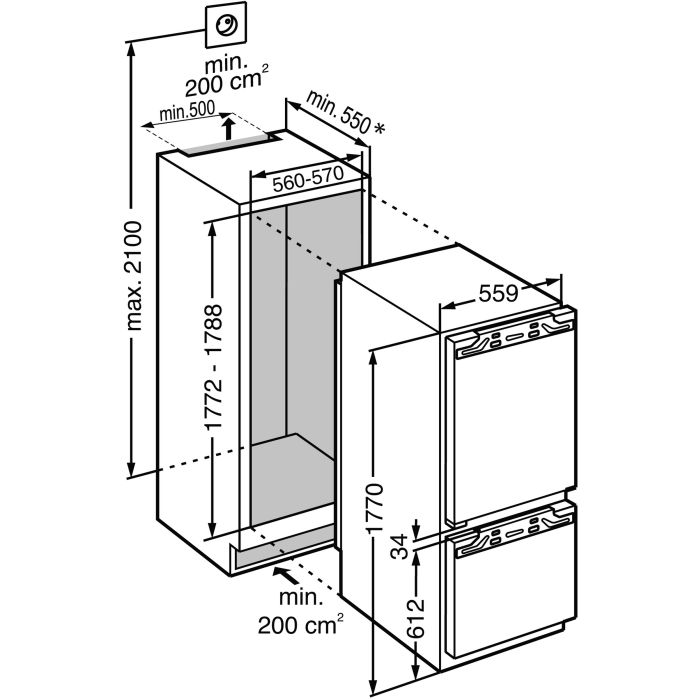 Liebherr Einbau-Kühlschrank IRCBf 5121-20 Plus BioFresh