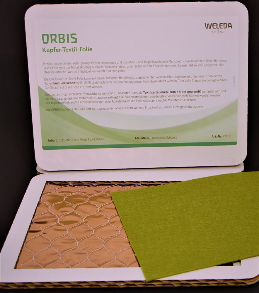 Orbis Kupfer-Textil-Folie grün 1 Stk