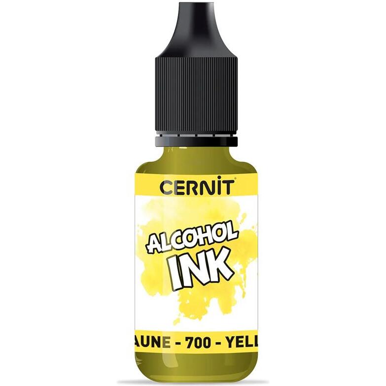 Cernit encre à l'alcool 20 ml Jaune - Jaune