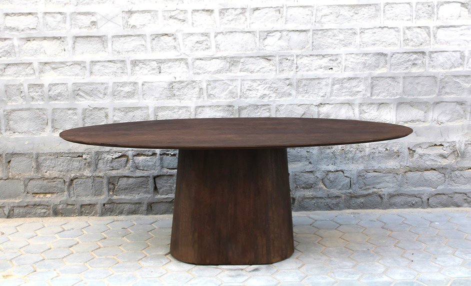 Eetkamertafel Oslo ovaal Bruin 200cm