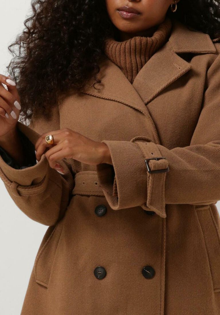 SELECTED FEMME bruine selected femme  slfhenrika wool trench coat