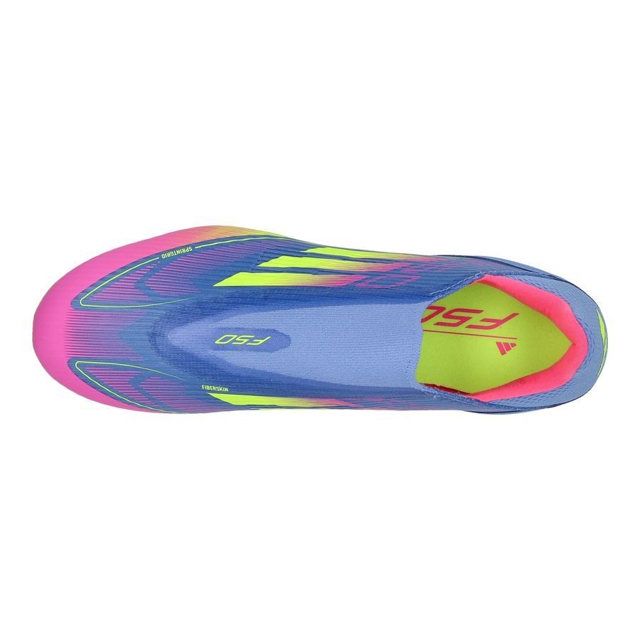 adidas F50 League Laceless FG/AG Celestial Victory - Blue Fusion/Lucid Lemon/Lucid Pink