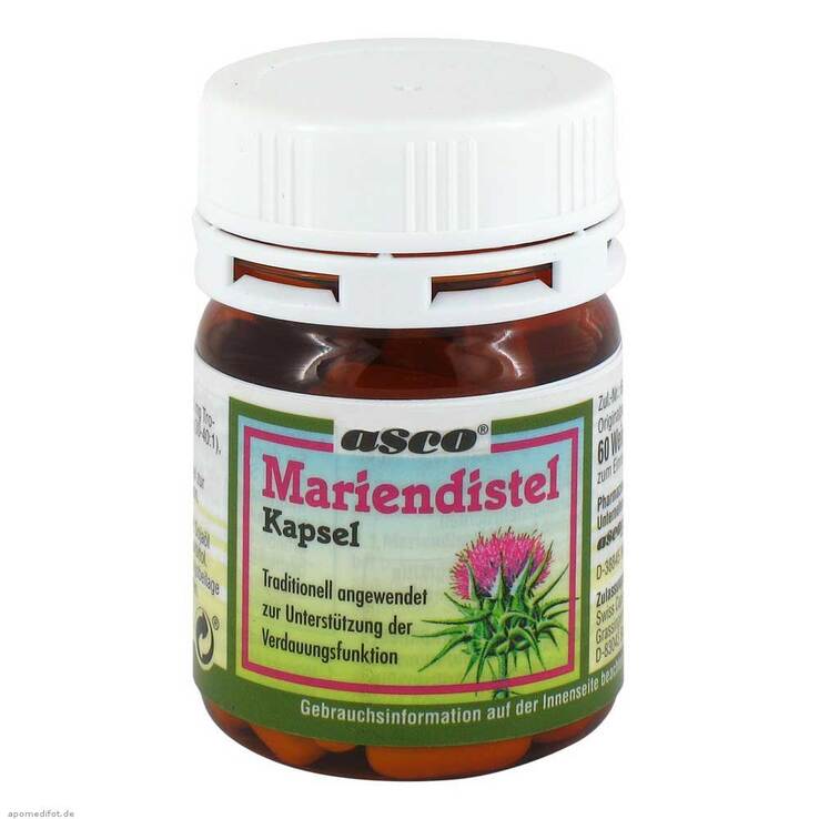 Mariendistel Leberschutz Kapseln, 60 St