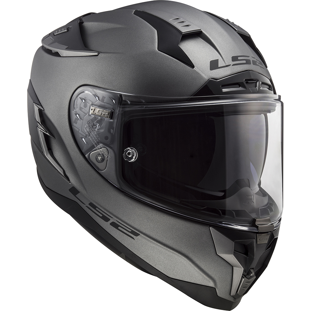 LS2 - Casque FF327 Challenger Solid Gris Mat