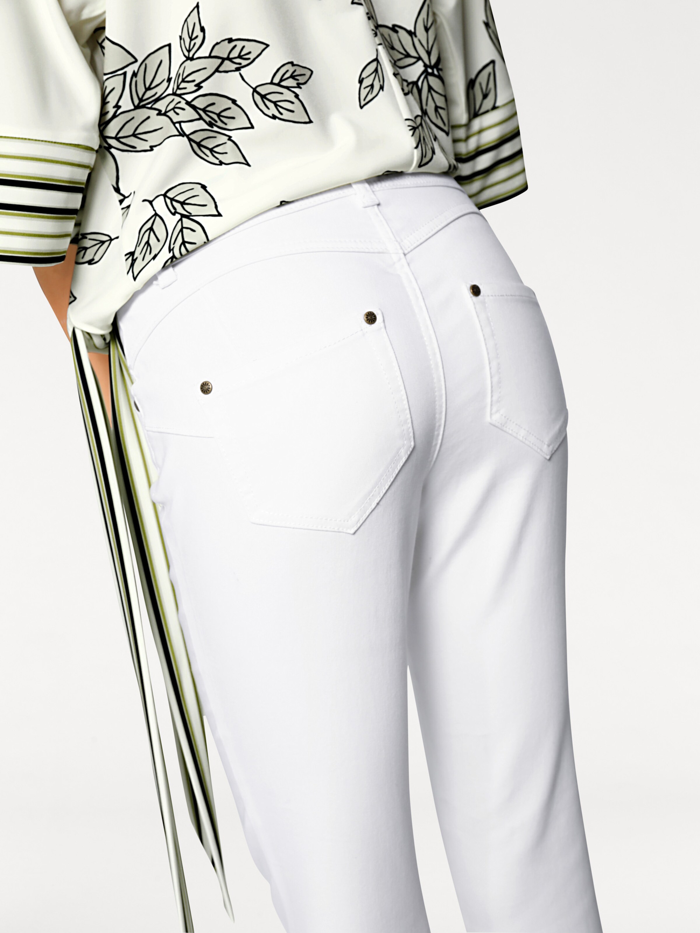 heine Bauchweg-Jeans in weiß