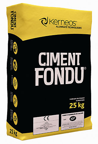 Ciment fondu 25 kg pour durcissement rapide du béton