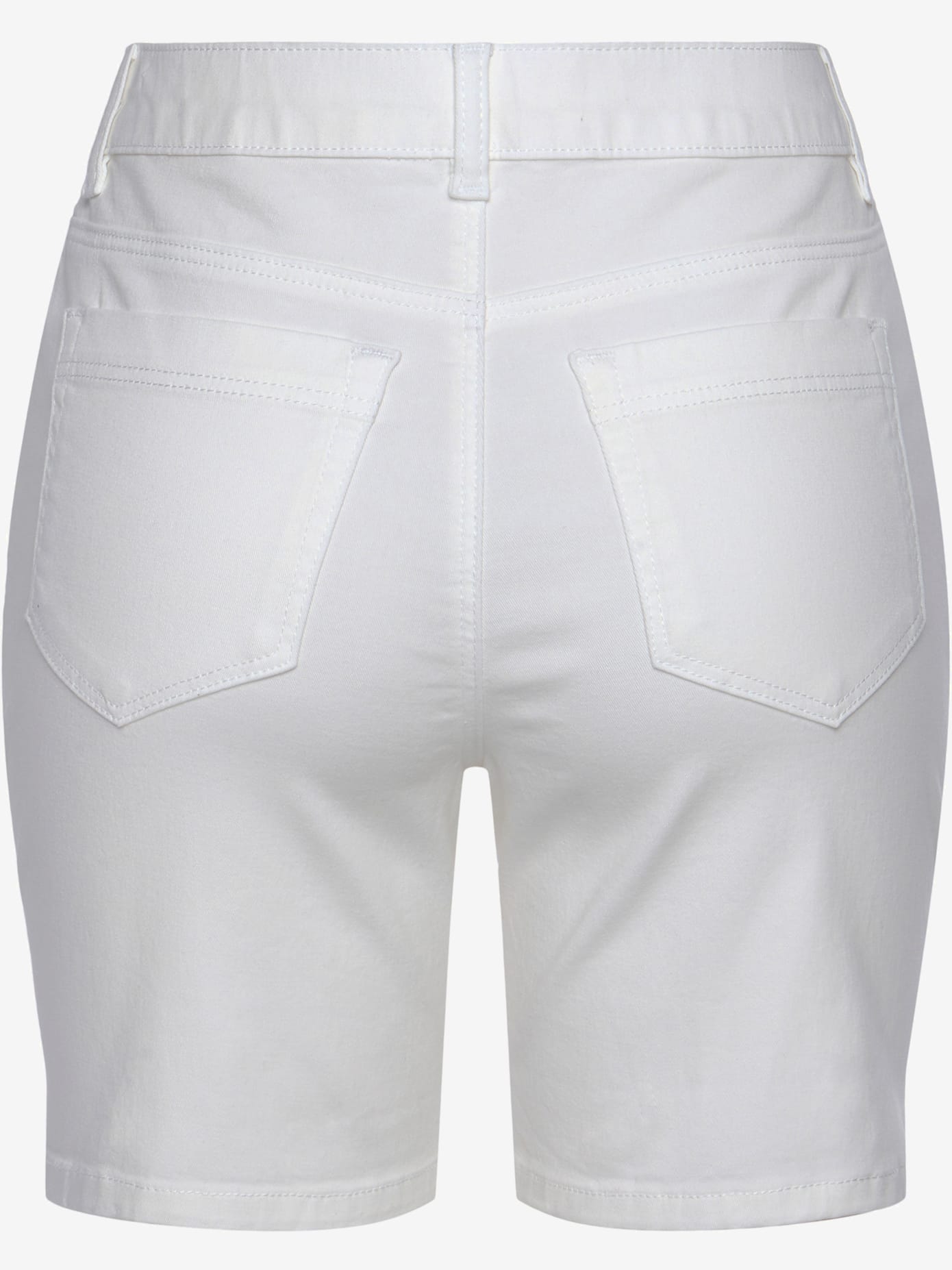 Short en jean taille haute avec patte de boutonnage tendance devant