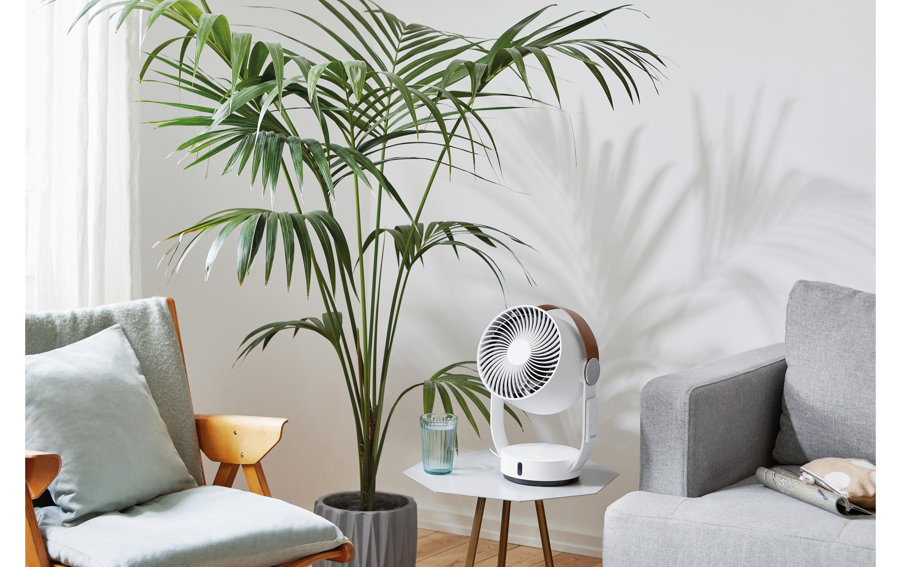 Tischventilator Leo Weiss<br>3D Tischventilator mit Fernbedienung
