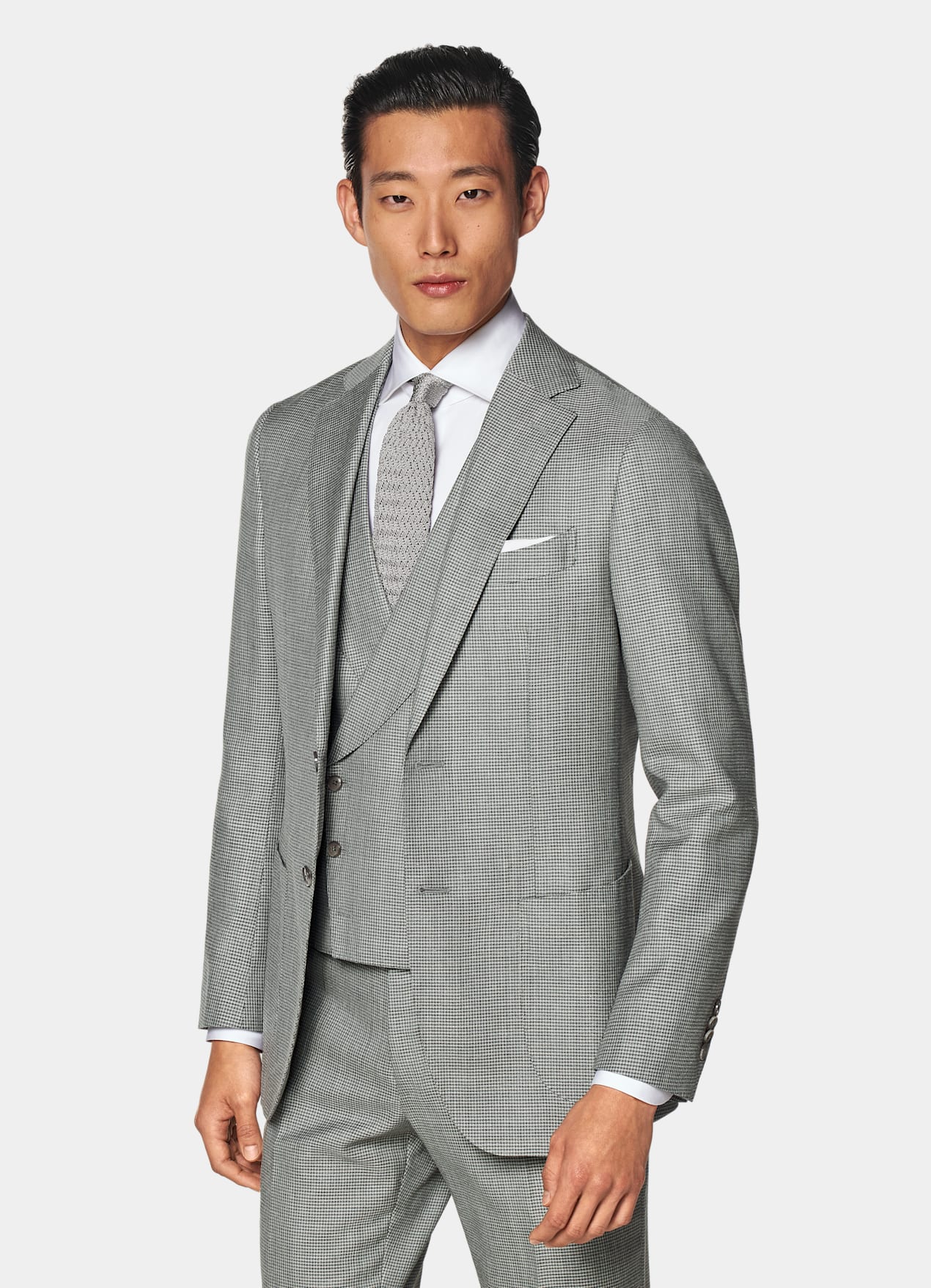 Gilet de costume gris clair