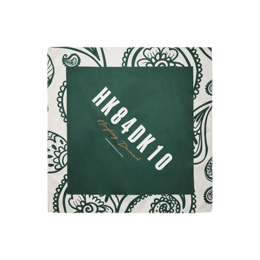 Woodbird Bond Bandana, Dark Green