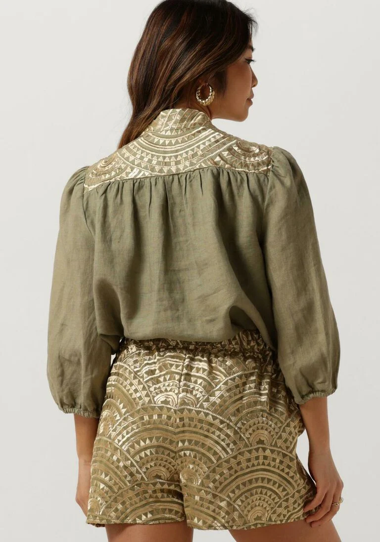 GREEK ARCHAIC KORI groene greek archaic kori blouse 250109