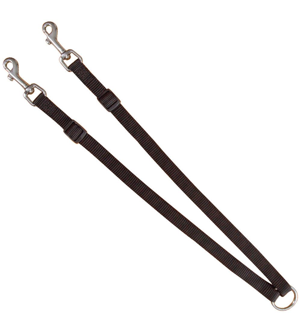 stufenlos verstellbare Nylon-Koppel  - Hundeleine für 2 Hunde 