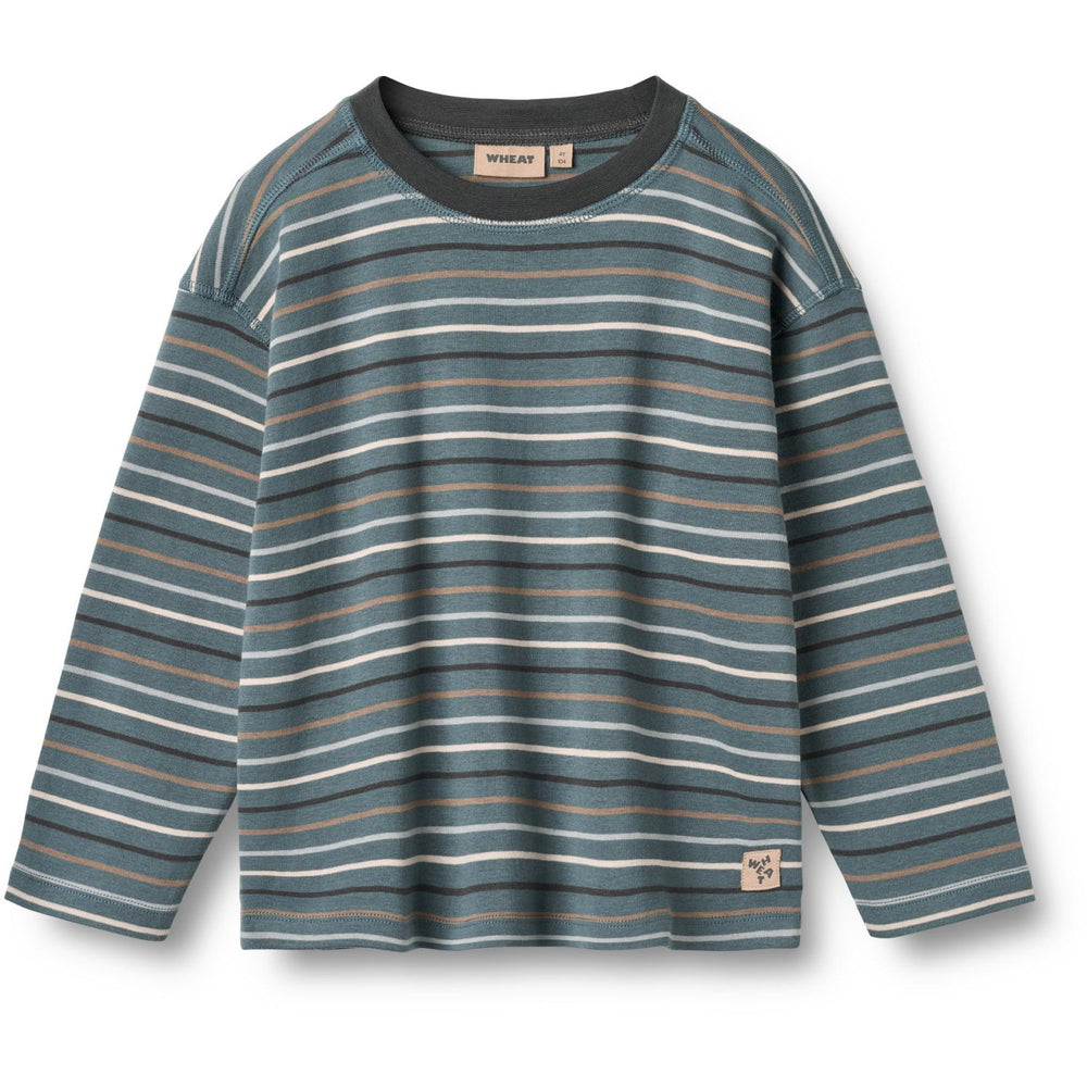 Køb Wheat Blue Multi Stripe Bluse Hans