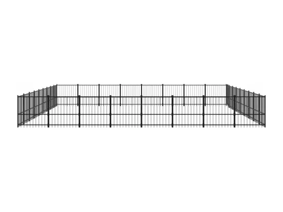 Chenil cage enclos pac noire 873 x 776 x 100 cm 02_0041872