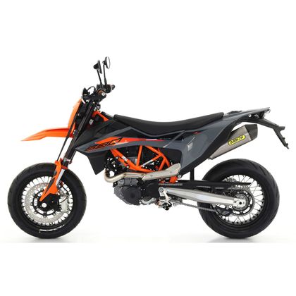 Silencieux Arrow Race-tech Titane embout carbone - Gris