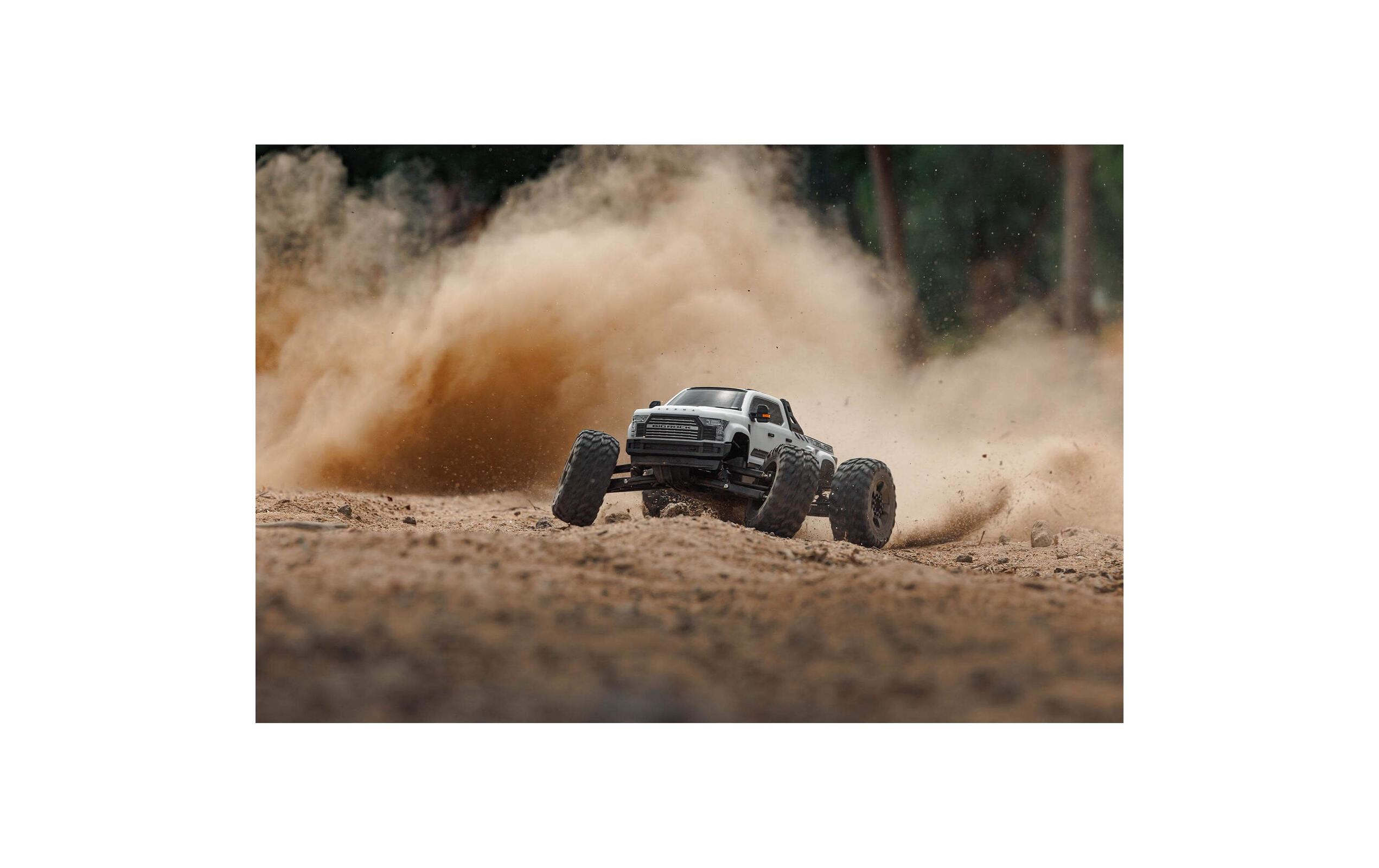 Monster Truck Big Rock 6S Weiss, ARTR, 1:7<br>Crewcab Pick-Up Monstertruck mit brachialem 6S Brushless Antrieb