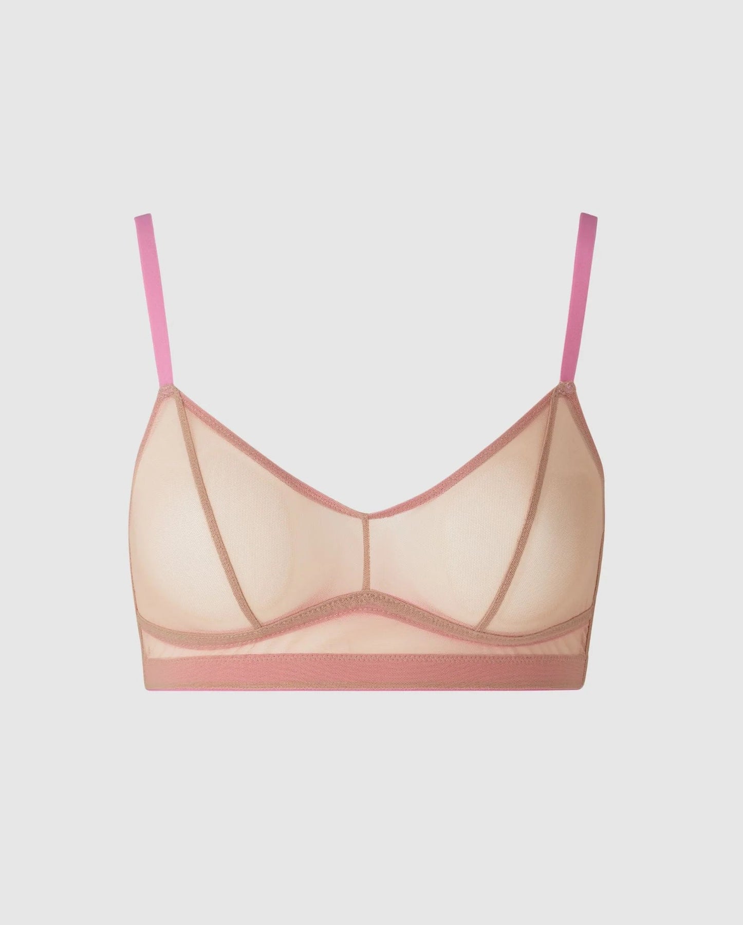 Understatement Underwear Mesh Balconette candy pink
