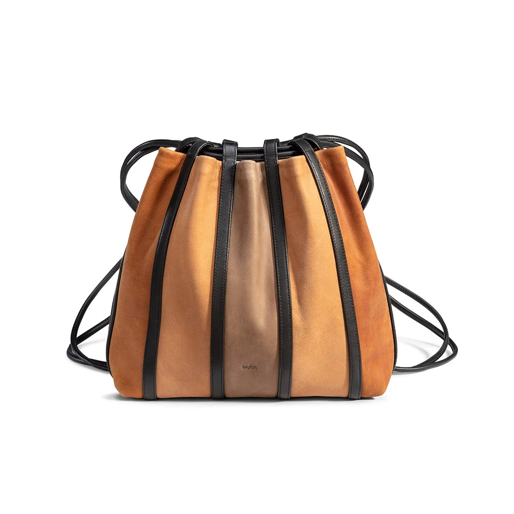 Ricefield Backpack Cognac-Camel-Taupe Vintage Leather